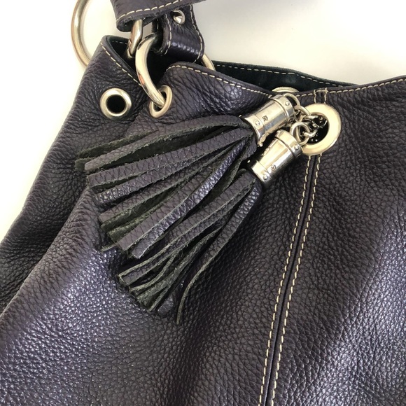 Marco Leather Factory Shoulder Bag Womens Purple Boho Purse - Picture 2 of 10